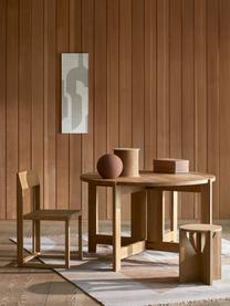 Houten stoel Outline van eikenhout, Eikenhout, geolied, FSC-gecertificeerd, Eikenhout, B 46 x D 46 cm