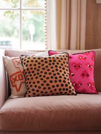 Poszewka na poduszkę Haylie, Wielobarwny, różowy, S 40 x D 40 cm