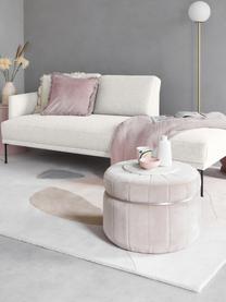 Diván Fluente, Tapizado: 80% poliéster, 20% ramio , Estructura: madera de pino maciza, Patas: metal con pintura en polv, Tejido beige, An 202 x F 85 cm, respaldo izquierdo