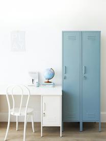 Kleine kledingkast Skinny, Gepoedercoat staal, Lichtblauw, B 35 x H 183 cm