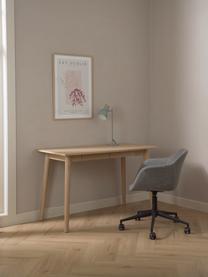 Schmaler Schreibtisch Marte aus Eiche, Tischplatte: Mitteldichte Holzfaserpla, Eichenholz,, B 120 x T 60 cm