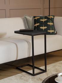 Table d'appoint en bois de manguier Celow, Noir, larg. 45 x haut. 62 cm