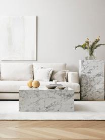 Table basse aspect marbre Lesley, Blanc, aspect marbre