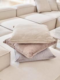 Cojín de pana sofá Lennon, Tapizado: pana (92% poliéster, 8% p, Pana beige, An 60 x L 60 cm