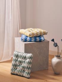 Outdoor-Sitzkissen Maillot mit Ikat Muster, 100 % Acryl

Das in diesem Produkt verwendete Material ist schadstoffgeprüft und zertifiziert nach STANDARD 100 by OEKO-TEX®, 2016OK0494, Blau, B 40 x L 40 cm