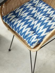 Outdoor-Sitzkissen Maillot mit Ikat Muster, 100 % Acryl

Das in diesem Produkt verwendete Material ist schadstoffgeprüft und zertifiziert nach STANDARD 100 by OEKO-TEX®, 2016OK0494, Blau, B 40 x L 40 cm