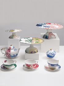 Présentoir à gâteau fait main Hybrid, Porcelaine Fine Bone China, Multicolore, Ø 33 x haut. 14 cm