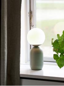 Petite lampe à poser Notti, Blanc, vert, Ø 15 x haut. 35 cm