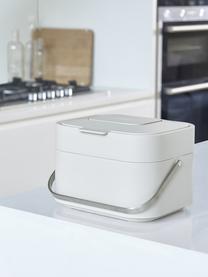 Abfalleimer Intelligent Waste für Biomüll, Griff: Edelstahl, Gebrochenes Weiß, B 24 x H 17 cm