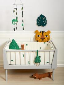 Cuscino con imbottitura Tiger, Rivestimento: 100% cotone, Giallo ocra, nero, Larg. 30 x Lung. 40 cm