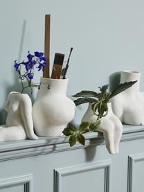 Vase design Avaji, Céramique, Blanc, larg. 16 x haut. 20 cm