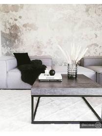 Tavolino da salotto effetto cemento Ellis, Struttura: metallo verniciato, Effetto cemento, Larg. 75 x Alt. 38 cm
