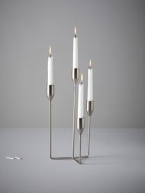 Kerzenhalter Lisa, Metall, beschichtet, Silberfarben, B 18 x H 36 cm