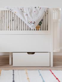 Baby-Bett Junior, Birkenholz, lackiert, Weiß, B 115 x H 88 cm