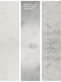 Marmor-Beistelltisch Alys, Tischplatte: Marmor, Gestell: Metall, pulverbeschichtet, Weiß, marmoriert, Schwarz, B 45 x H 50 cm