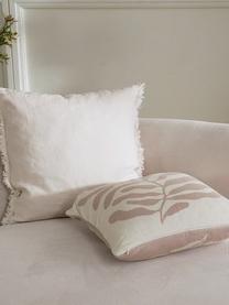 Dwustronna poszewka na poduszkę z bawełny organicznej Émile, 100% bawełna organiczna z certyfikatem GOTS, Beżowy, kremowobiały, S 45 x D 45 cm