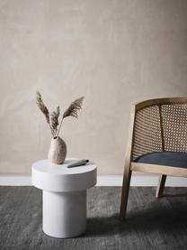 Kulatý odkládací stolek z mangového dřeva Baratti, Masivní mangové dřevo, Mangové dřevo, lakováno bílou barvou, Ø 35 cm, V 35 cm