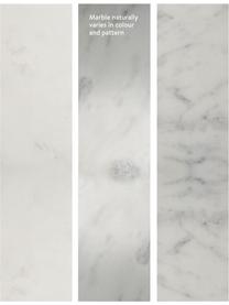 Grote marmeren salontafel Alys, Tafelblad: marmer, Frame: gepoedercoat metaal, Wit marmer, zwart, B 120 x D 75 cm