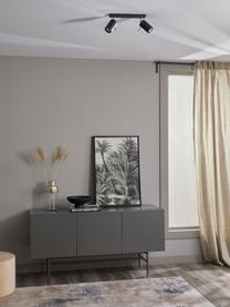 Riel Etna, Estructura: acero, Anclaje: acero pintado, Negro, An 30 x Al 15 cm