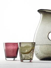 Vasos con burbujas de aire Burano, 6 uds., Vidrio, Gris oscuro, Ø 9 x Al 19 cm, 330 ml