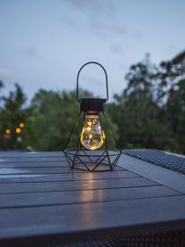 Lampe solaire d'extérieur LED à suspendre ou à poser Eddy, Noir, larg. 13 x haut. 16 cm