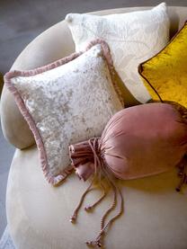 Fluwelen kussenhoes Cyrus in oudroze met franjes, Fluweel (100% polyester)
Oeko-Tex Standaard 100, Klasse 1, Beige, roze, B 40 x L 40 cm