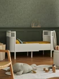 Verlengbaar houten bed Junior Grow, 90 x 165 cm, Berkenhout, gelakt met VOC-vrije verf, Wit, B 90 x L 165 cm