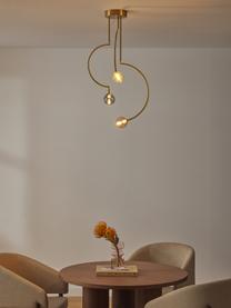 Lámpara de techo Aglaia, Anclaje: metal recubierto, Dorado, tonos pastel, Ø 45 x Al 81 cm