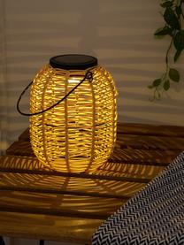 Solar Außenleuchte Sunshine Treasure zum Hängen oder Stellen, Lampenschirm: Polyrattan, Beige, Ø 16 x H 20 cm