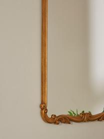 Eckiger Barock-Wandspiegel Francesca mit goldenem Holzrahmen, Rahmen: Mitteldichte Holzfaserpla, Rückseite: Mitteldichte Holzfaserpla, Spiegelfläche: Spiegelglas, Goldfarben, B 53 x H 66 cm