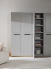 Armario modular Charlotte, 1 puerta (50 cm), diferentes variantes, Estructura: aglomerado con certificad, Gris, Interior Basic (An 50 x Al 200 cm)