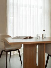 Eettafel Androgyne met eiken fineer, in verschillende formaten, MDF met eikenhoutfineer, Lichtbruin, B 280 x D 110 cm
