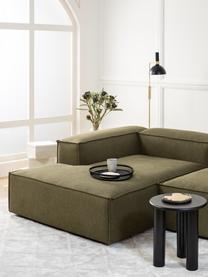 Canapé d'angle modulable vert Lennon, Tissu vert