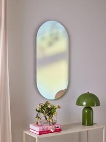 Irisierender Design-Wandspiegel Ruby, Rückseite: Mitteldichte Holzfaserpla, Spiegelfläche: Gehärtetes Spiegelglas, Irisierend, B 80 x H 40 cm