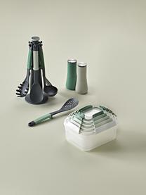 Designer Salz- & Pfeffermühle Milltop, 2er-Set, Korpus: Kunststoff, Mahlwerk: Keramik, Deckel: rostfreier Stahl, Grüntöne, Ø 7 x H 17 cm