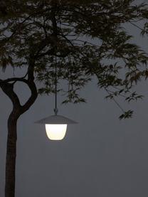Mobiele dimbare outdoor lamp Ani om op te hangen of te zetten, Lampenkap: aluminium, Lampvoet: gecoat aluminium, Donkergrijs, Ø 34 x H 121 cm