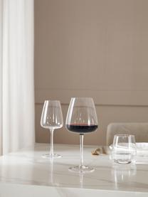 Mondgeblazen rode wijnglazen Ellery, 4 stuks, Glas, Transparant, Ø 11 x H 23 cm