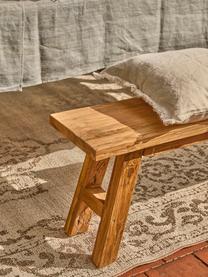 Zitbank Lawas van gerecycled teakhout, Gerecycled teakhout, naturel, Teakhout, B 180 x H 45 cm