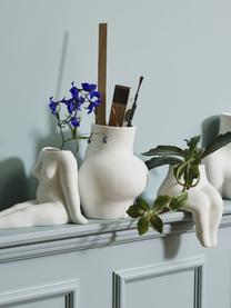 Design-Vase Avaji in Weiß, Keramik, Weiß, B 22 x H 23 cm
