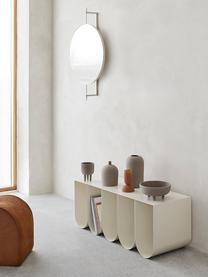 Banco de metal Curved, Acero con pintura en polvo, Blanco, An 110 x Al 42 cm