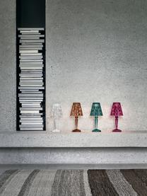 Kleine Mobile Tischlampe Battery, Lampenschirm: Kunststoff, Lampenfuß: Kunststoff, Transparent, Ø 12 x H 26 cm