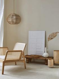 Decoración de pared artesanal Lecce, Estructura: madera de mango, Blanco, An 63 x Al 88 cm