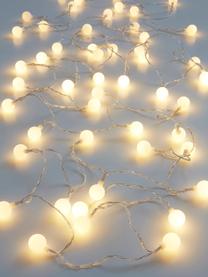 Outdoor LED-lichtketting Slingan, 735 cm, 50 lantaarns, Lampions: kunststof, Transparant, L 735 cm