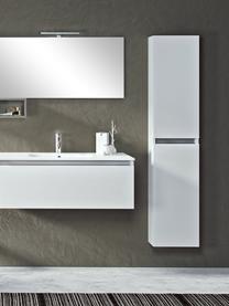 Mueble de baño alto Perth, 35 cm, Estantes: vidrio, Blanco, An 35 x Al 160 cm