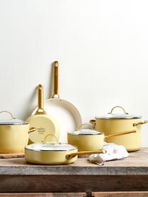 Set poêles et casseroles avec revêtement antiadhésif Padova, 10 élém., Jaune, couleur dorée, Lot de différentes tailles