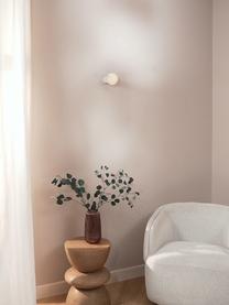 Applique piccola da parete o soffitto Chanty, Lampada: metallo verniciato a polv, Bianco opaco, Ø 6 x Prof. 7 cm