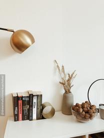 Lámpara de lectura pequeña Chester, estilo industrial, Estructura: latón pintado, Cable: plástico, Marrón, negro, F 61 x Al 145 cm