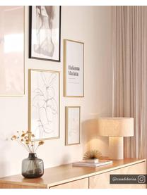 Tafellamp Ron in beige, Lampenkap: textiel, Lampvoet: textiel, Diffuser: textiel, Lampenkap: grijs. Lampvoet: grijs. Snoer: wit, Ø 30 x H 35 cm