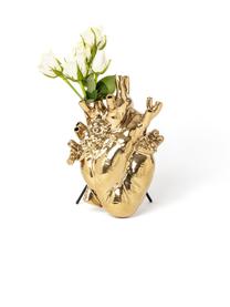 Vase en porcelaine design Love in Bloom, Porcelaine, Couleur dorée, larg. 42 x haut. 60 cm