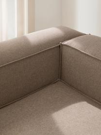 Canapé modulaire 3 places tissu brun Lennon, Tissu brun, larg. 238 x prof. 119 cm